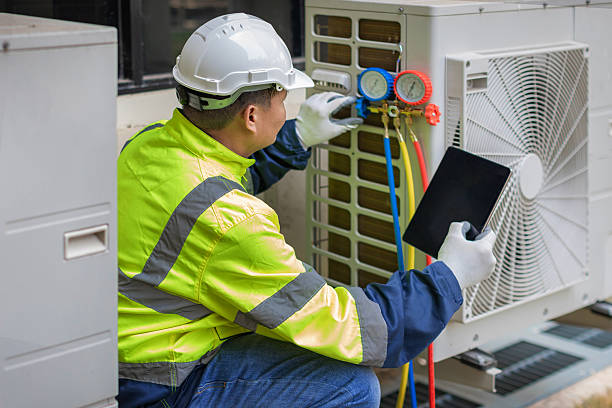 Professional Air Conditioning Repair technician working in Troy, TX